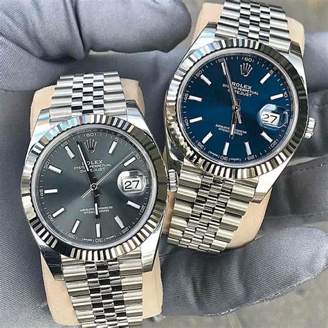 rolex datejust 41 rhodium vs blue|rolex datejust 41 rhodium price.